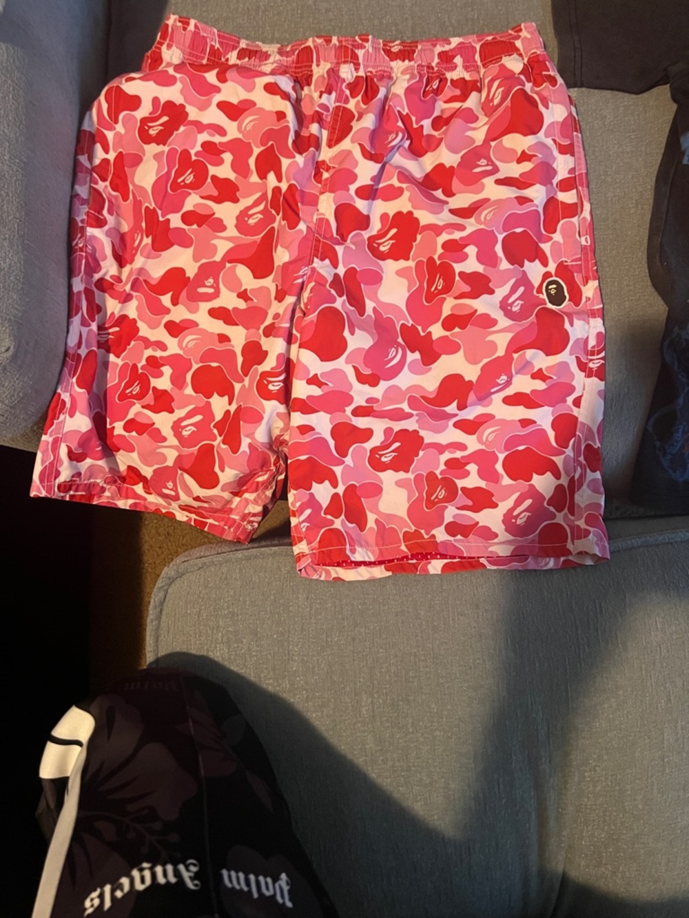 Pink Camo Athletic Swim Shorts